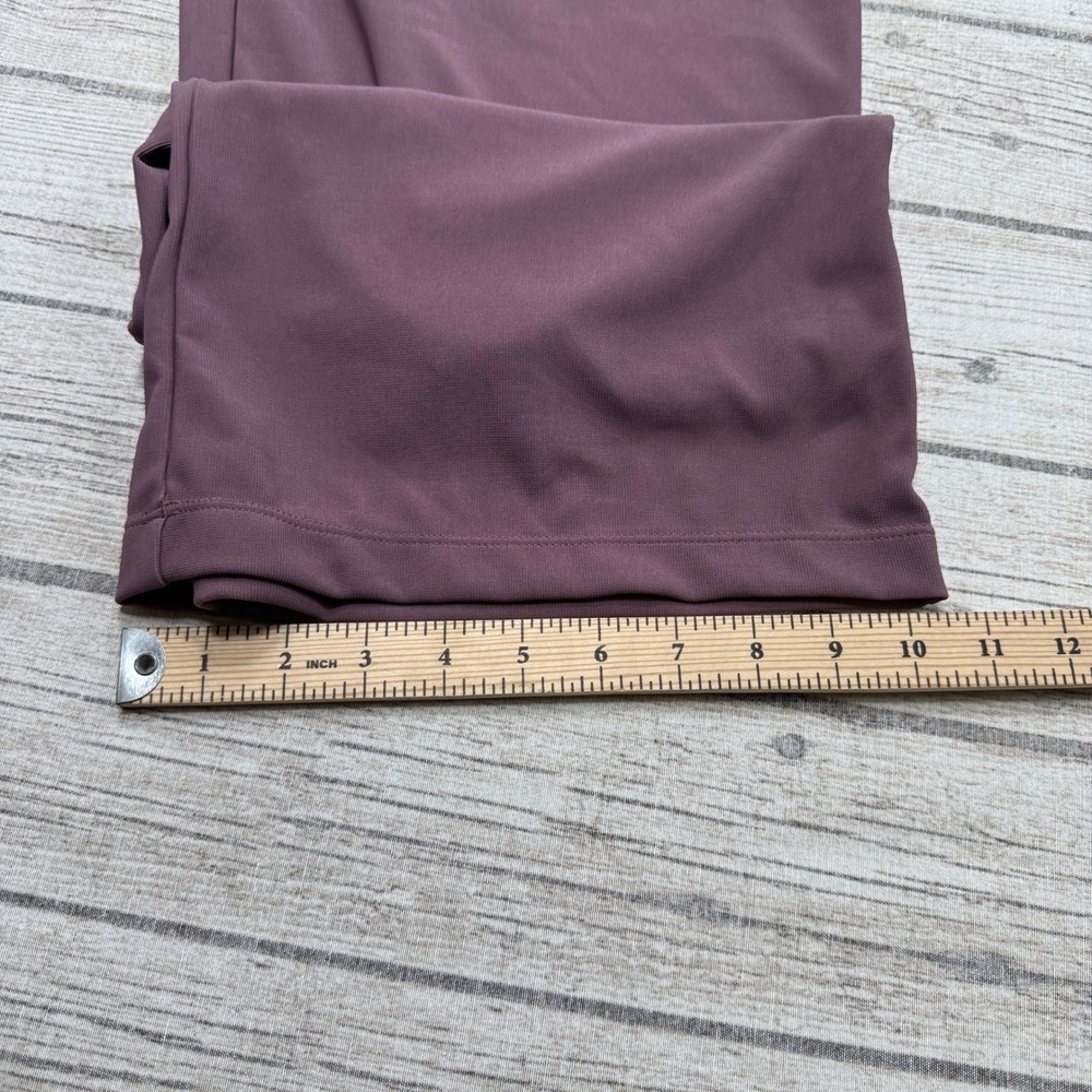 NEW Halara Pants Womens Large Purple Mauve Wide Leg Baggy Waffle Knit Athleisure - Picture 5 of 9